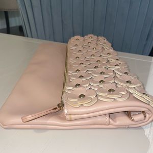 Pale Pink Aldo Fold-Over Clutch; GUC
